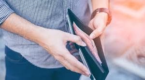 Man Checking Wallet